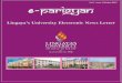 e Parigyan - Lingaya's Universitylingayasuniversity.edu.in/lingayas/pdf/Newsletter_october.pdf · The first issue of the e-Parigyan includes University Workshops, technical events,