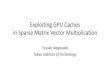 Exploiting GPU Caches in Sparse Matrix Vector …on-demand.gputechconf.com/gtc/2015/presentation/S5518-Yusuke...in Sparse Matrix Vector Multiplication ... –NUS formats have 2D parameter