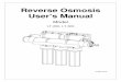 Reverse Osmosis User’s Manual - Pure Water Products – Series User’s Manual MKTF-210 Your LT-Series system is a durable piece of equipment which, with proper care, will last for