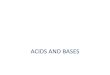 Acids and bases - Wikispacesbase-part3.pdf... · Acids and bases reactions •The acids react with bases (alkalis), forming salts in a process called neutralization/ neutralisation