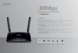 Archer MR200(UN) 1 - static.tp-link.comUN_V1_Datasheet.pdf · · Share Your 4G LTE Network ... EDGE/GPRS/GSM (850/900/1800/1900MHz) ... · Operating Modes: 3G/4G Router, Wireless