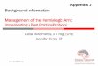 Background Information Management of the …swostroke.ca/wp...J-Background-Information-Management-of-HemiArm-.pdfBackground Information Management of the Hemiplegic Arm: Implementing
