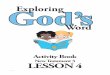 Exploring God’s - A.P. Curriculum Activity.pdf · Apologetics Press.org ess 4 ess hse r shere Page 36 N.T 3 Part 1he stes Answer Key 1 Peter 4:8 Ephesians 4:25 Ephesians 4:32 Ephesians