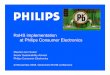 RoHS implementation at Philips Consumer Electronics consumer electronics.pdf · at Philips Consumer Electronics ... • Environmental performance of Philips is better than competition: