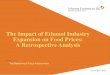 The Impact of Ethanol Industry Expansion on Food · PDF fileThe Impact of Ethanol Industry Expansion on Food Prices: A Retrospective Analysis ... 1 indicates perfect ... The Impact