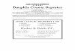 THE Dauphin County Reporter · PDF fileESTATE OF ROSEMARIE C. MARTIN, late of Hummelstown, Dauphin County, Pennsylvania. ... 6 West Main Street, P.O. Box 232, New ... Susan E. Hawk,