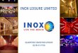 INOX LEISURE LIMITED & BEVERAGES - SPEND PER HEAD (SPH) (RS) 53 56 54 57 Q2 FY15 Q2 FY16 H1 FY15H1 FY16 FOOD & BEVERAGES - NET CONTRIBUTION (%) 74.0% 75.0%74.0% 