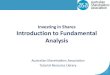 Investing in Shares Introduction to Fundamental Analysis · PDF fileInvesting in Shares Introduction to Fundamental Analysis Australian Shareholders Association Tutorial Resource Library