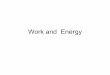 Work and Energy - WOU Homepagebrownk/ES105/ES105.2010.0119.WorkEnergy.f.pdfKinetic Energy of Motion •Heat • Sound • Electricity and light . Kinetic Energy of Motion • W = ∆E