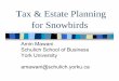 Tax & Estate Planning for Snowbirds - CIFPs · PDF fileTax & Estate Planning for Snowbirds Amin Mawani Schulich School of Business York University ... IRS Form 8840 needs to be filed