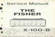 fisherconsoles.comfisherconsoles.com/non console manuals/fisher x100b 20001 29999 sm… · Tube Shield Knob Knob, dual front Knob, dual rear Fuse Holder PC50187-2 PC50187-9 F3319