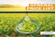 GENERAL PRICE LIST - Netafim Romania - Sistem de · PDF fileNETANKS ™ NETAFIM WATER TANK ... GENERAL PRICE LIST 11 22mm diameter, thin-walled one-year drip irrigation laterals Inner