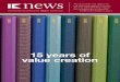15 years of value creation - IK Investment Partners News11final.pdf · of Oriflame, secondary placings ... R&D and marketing efforts, invests in ... in which we employed a strategy
