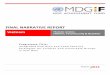 FINAL NARRATIVE REPORT - MDG Fund | Delivering on … - Nutrition - Final... · Programme Title: Integrated Nutrition and Food Security Strategies for Children and Vulnerable Groups