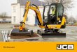 Mini Excavator - Holt JCB | Home7)_mini_range_brochure_uk.pdf · In a machine class renowned for cramped conditions, you’ll find the JCB mini excavator operator environment a welcome