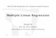 Multiple Linear Regression - Johns Hopkins University...... X 3) has their own regression coefficient Review: Simple linear regression • Y’ is a linear function of X • Y’ =