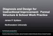 Diagnosis and Design for Instructional Improvement: … and Design for Instructional Improvement: Formal ... Anchoring Instructional ... general idea or script of the routine