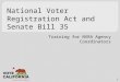 [PPT]National Voter Registration Act and Senate Bill 35elections.cdn.sos.ca.gov/nvra/training/ppt/coordinator.pptx · Web viewNational Voter Registration Act and Senate Bill 35 Training