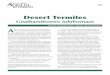 Desert Termitesaglifesciences.tamu.edu/.../sites/12/2014/09/Desert-Termites.pdfE-258. 10/10. Desert Termites. Gnathamitermes tubiformans. Alyson K. McDonald, Mark A. Muegge, and Chris