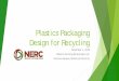 Plastics Design for Recycling and Validation - NERC 2016 Conference/Kristi... · INJECTION MOLDING PRODUCTS . WHOLE BOTTLE ... APR Design™ Guide Is a Great Tool ! ... Plastics Design