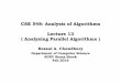 CSE 548: Analysis of Algorithms Lecture 13 ( Analyzing ...rezaul/Fall-2016/CSE548/CSE548-lecture-13.pdf“Oh Sinnerman, where you gonnarun to? ” —Sinnerman( recorded by Nina Simone