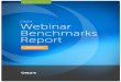 ON24 Webinar Benchmarks Report · PDF filesales process. This report ... the ability to drive registration. ... EVENTS W/ 258 ATTENDEES 5+ PROMOTIONAL CYCLE . ON24 B