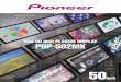XGA 50 inch PLASMA DISPLAY PDP-502MX equip specs/50 inch plasma pioneer pd… · XGA 50 inch PLASMA DISPLAY PDP-502MX PIONEER's Top-of-the Line Professional-Use XGA Plasma Display