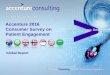 Accenture 2016 Consumer Survey on Patient Engagement Global · PDF file · 2016-06-29Consumer Survey on Patient Engagement Global Report. ... entire project including recruitment,
