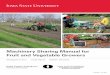 Machinery Sharing Manual for Fruit and Vegetable Growers · PDF fileMachinery Sharing Manual for Fruit and Vegetable Growers ... mechanization, ... specialized farm machinery for vegetable