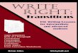 Write Right - Transitions cover - International Language …ilsclasses.com/Itermediate-Advanced Writing E-Book.pdf ·  · 2012-10-27Write Right: Transitions is a multi‐skills writing