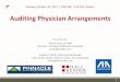 Auditing Physician Arrangements - American Bar … Physician Arrangements Presented by: Allison Carty, ... –Stark Law Overview ... • Compile a list of currently executed contract