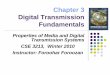 Chapter 3 Digital Transmission - York University · PDF file · 2010-02-08Chapter 3 Digital Transmission Fundamentals Properties of Media and Digital Transmission Systems CSE 3213,