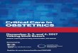 Critical Care in OBSTETRICS - Amazon S3 · PDF fileAt the end of this Symposium attendees will ... Banner-University Medical Center Phoenix will email you ... Critical Care in Obstetrics