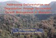 Addressing Deforestation and Degradation through ...unfccc.int/files/land_use_and_climate_change/lulucf/application/... · Addressing Deforestation and Degradation through Sustainable