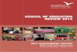 SCHOOL OF EDUCATION REVIEW 2012 - Home | Western · PDF fileSELF ASSESSMENT REPORT ... FME Fundacion Minera Escondida GWS Greater Western Sydney ... School of Education Review 2012