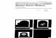 Decommissioning of CANDU Nuclear Power Stations - · PDF fileDecommissioning of CANDU Nuclear Power Stations by G.N. Unsworth Mr. Unsworth is Head, Maintenance and Construction Branch,