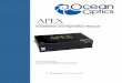 Apex Installation and Operation Manual - Ocean Opticsoceanoptics.com/wp-content/uploads/Apex.pdf · Using a design exclusive to Ocean Optics, the Apex spectrometer features patented,