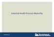 Internal Audit Process Maturity Chart - The Institute of ... · PDF file Internal Audit Process Maturity Quality Assurance and Improvement Program 21 Overall Maturity Level Communication
