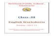 BRILLIANT PUBLIC SCHOOL, SITAMARHI Class VII – …brilliantpublicschool.com/files/documents/III_English... ·  · 2012-05-06BRILLIANT PUBLIC SCHOOL, SITAMARHI Class III – ENGLISH