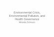 Environmental Crisis, Environmental Pollution, and · PDF file · 2011-09-13Environmental Pollution, and Health Governance ... severe environmental degradation. Rivers on Fire. 