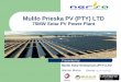 Mulilo Prieska PV (PTY) LTD - · PDF file · 2014-03-04Mulilo Prieska PV (PTY) LTD 75MW Solar PV Power Plant Presented by: ... and a sophisticated plant operating system . Sunpower