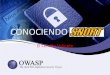 CONOCIENDO - OWASP · PDF file  SNORT + KALI + RASPBERRY PI IDS COMPACTO