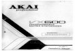 Akai VX600 User manual - Synth Arksynthark.org/resource/akai/VX600_OperatorsManual.pdf · OMakIng modifications to the VX600 is In addäion, the functions Of the VXSOO cannd funy