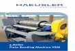 4-Roller Plate Bending Machine VRM - etcna. · PDF file4-Roller Plate Bending Machine VRM. ... We at HAEUSLER 3 4-Roller Plate Bending Machine 4 ... Design and concept of the roll