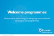 Best practice and strategy for designing welcome email ... · PDF fileBest practice and strategy for designing welcome email campaigns and programmes. ... Tactic 2 - Welcome purchase