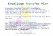 Role Transition Plan - - / · XLS file · Web view · 2011-12-23Specify meeting format (e.g. face to face, conference call, ... “KTM Plan (initial approval ... Role Transition