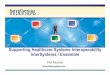 Supporting Healthcare Systems Interoperability ... · PDF fileSupporting Healthcare Systems Interoperability InterSystems / Ensemble ... data + functionality model ... •Athena Diagnostics