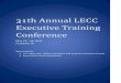 31th Annual LECC Executive ... - ipca.memberclicks.net lecc final... · Chief Cell is a graduate of the FBI National Academy, FBI LEEDS, and the IACP National Law Enforcement