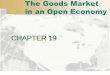 CHAPTER 19 - UMasscourses.umass.edu/econ204a/Section_Vb_goods_markets.pdf19-1 The IS Relation in an Open Economy •Now we distinguish between the domestic demand for goods and the