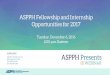 ASPPH Graduate Training Programs ASPPH Fellowship ... · PDF fileTo apply to a position, upload an essay under the appropriate position title. Each essay ... CSTE/CD Fellowshi Deadline: